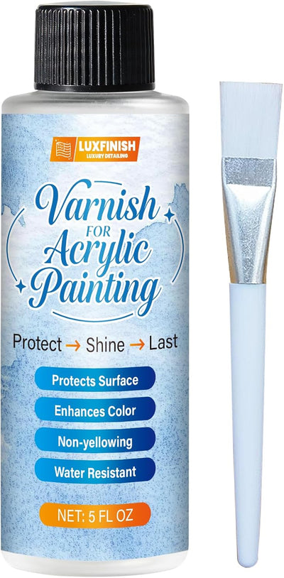 Barniz acrílico alto brillo no amarillea resistente UV