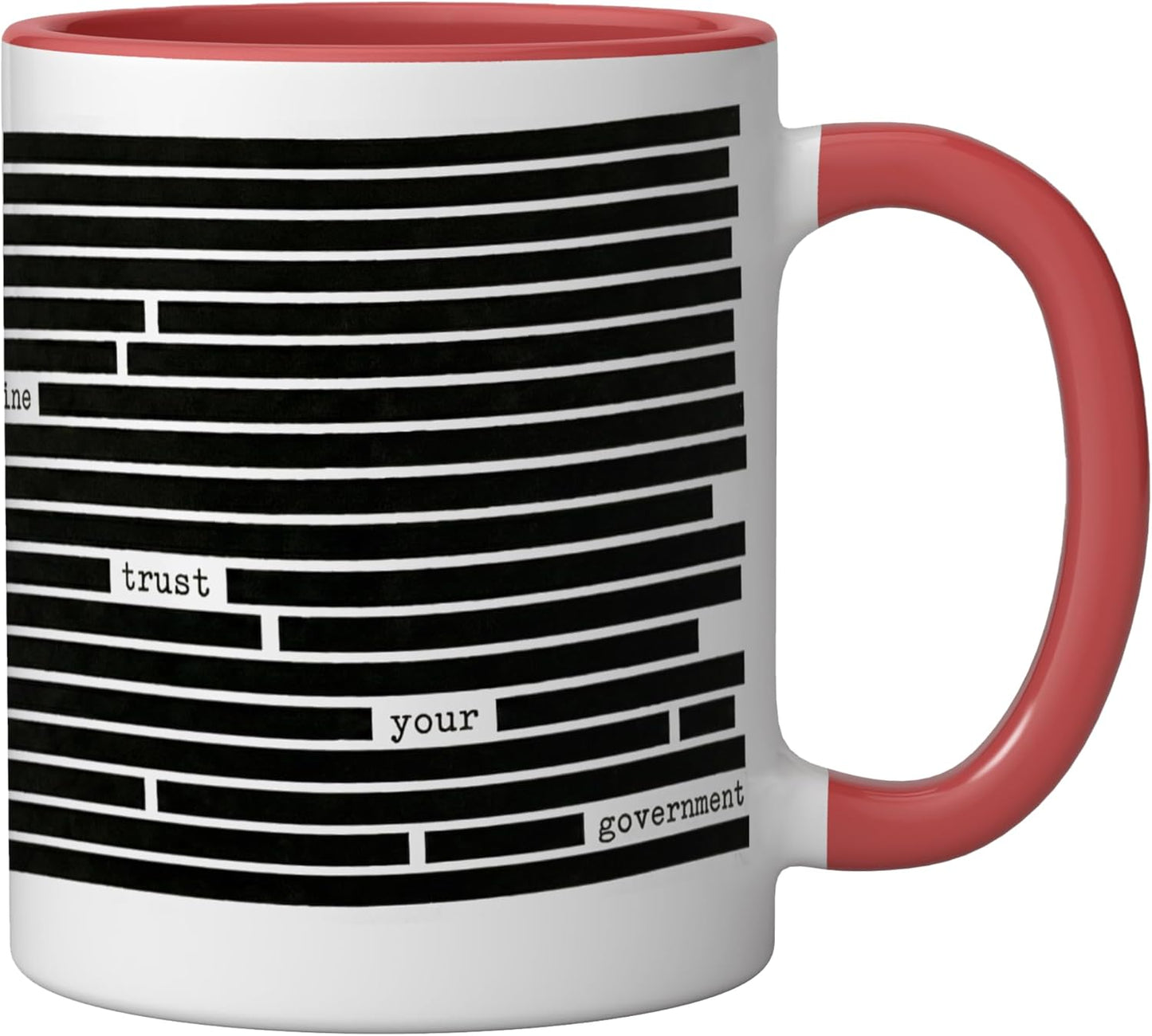 Taza Cerámica Everything Is Fine 2026 Rojo/Blanco