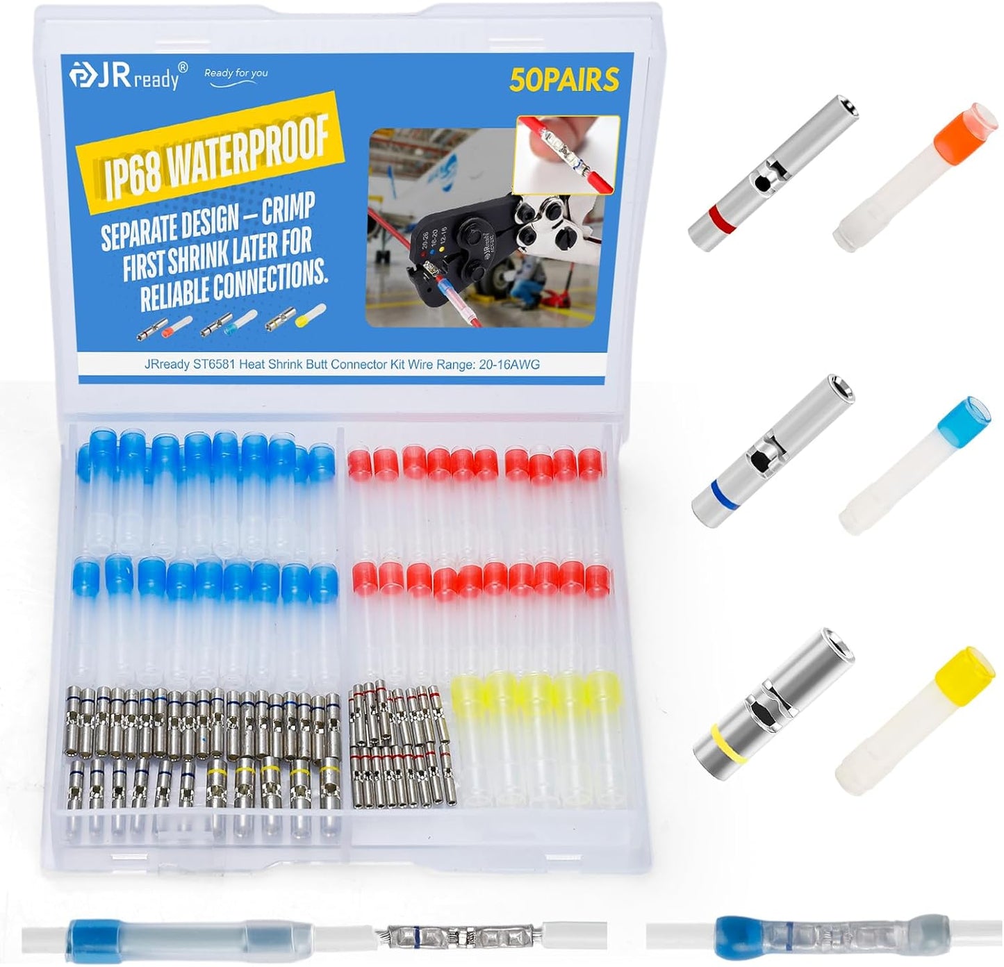 Kit empalme termorretráctil MiniSeal 26-12AWG conector