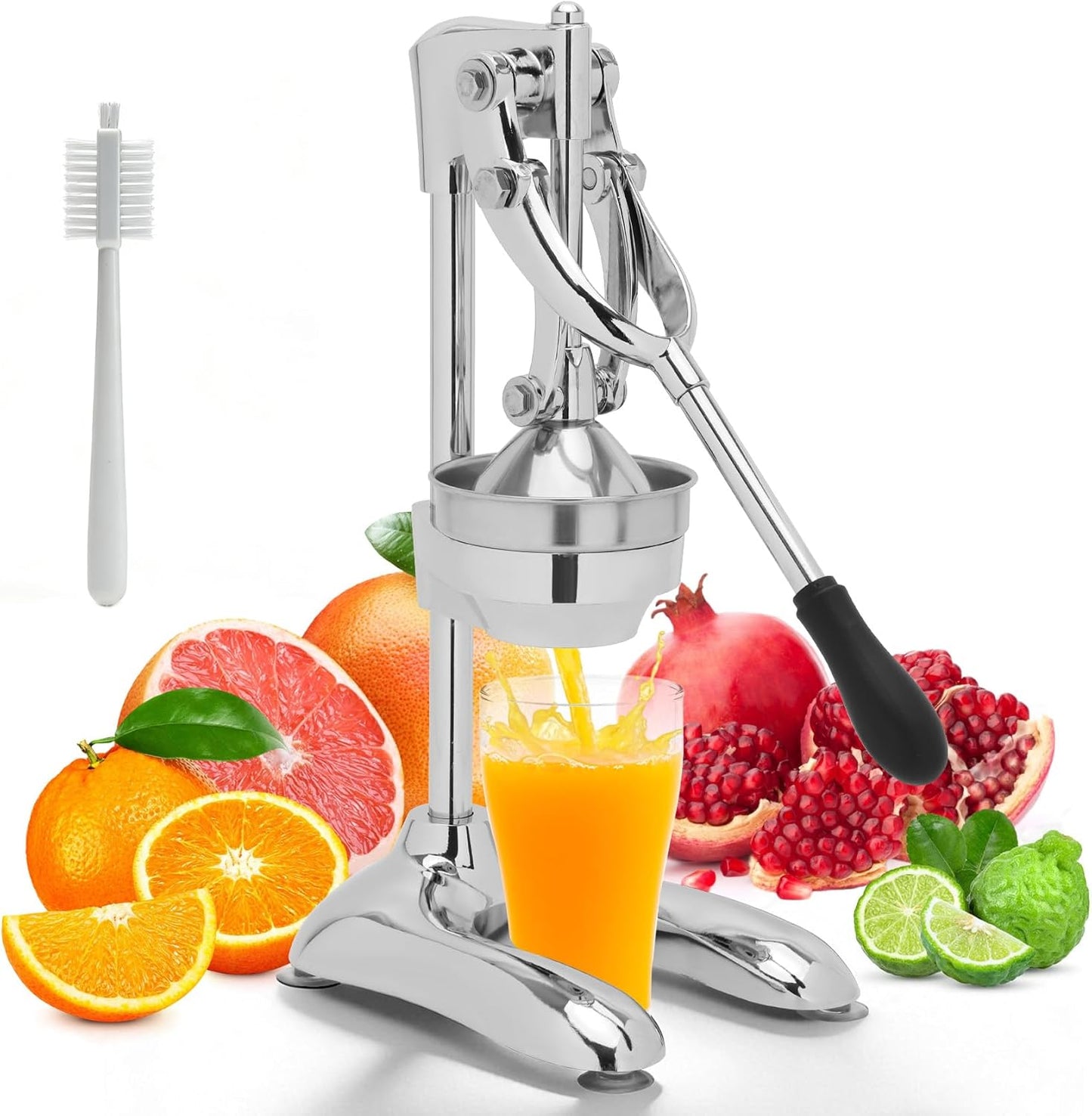 Exprimidor manual acero inox prensa cítricos