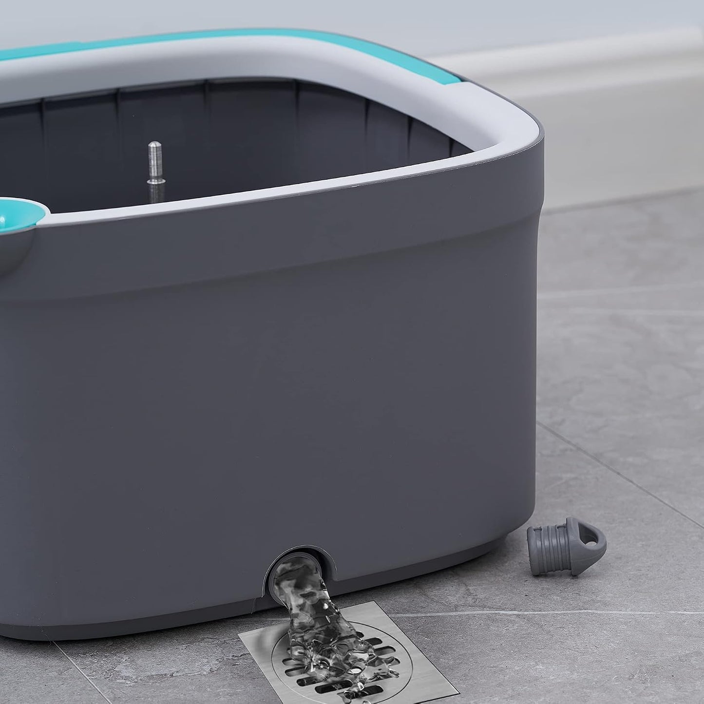 Sistema fregona autoescurridora con cubeta y piso giratorio