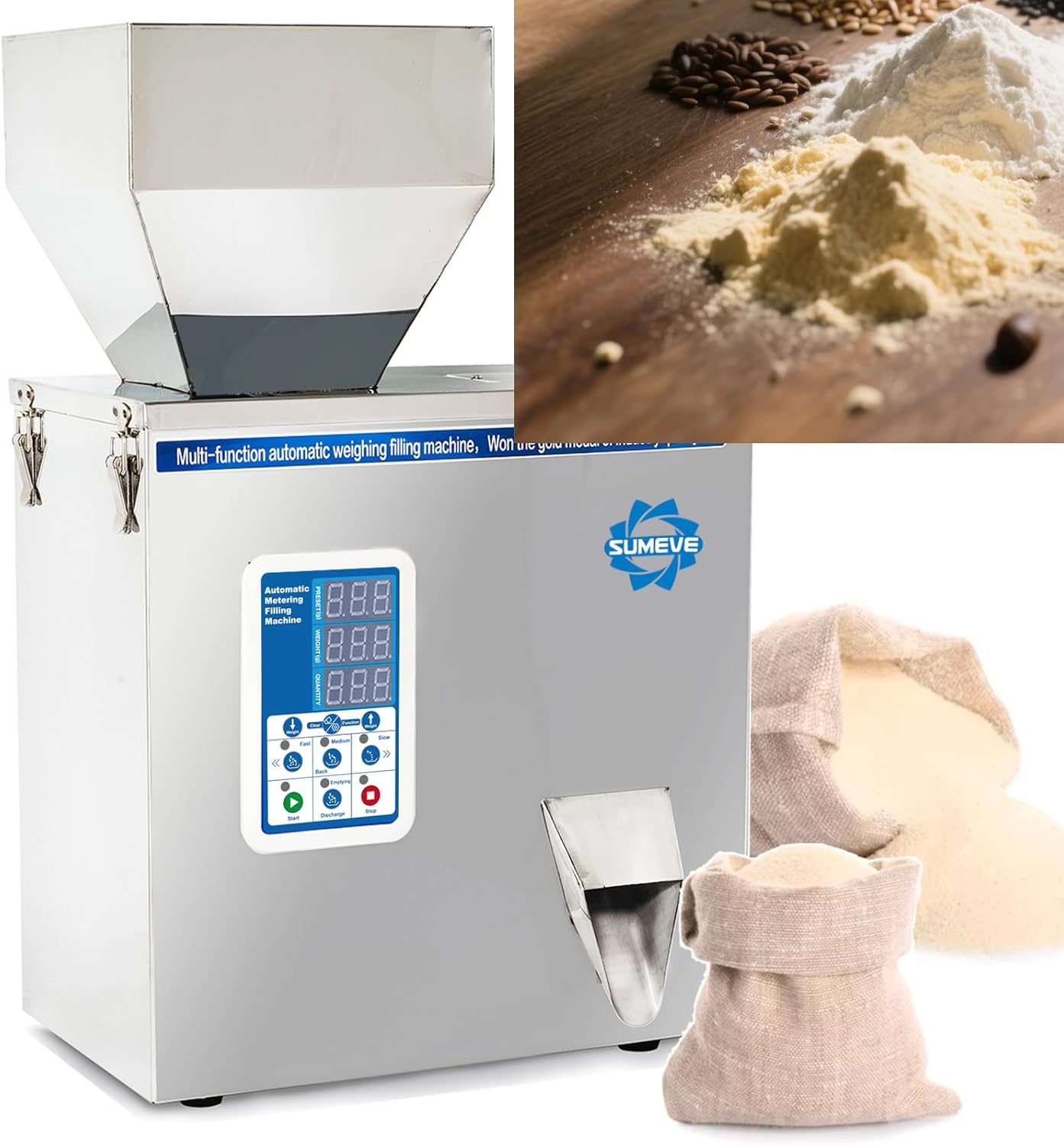 Dispensador polvo seco 110v60hz 1-100g