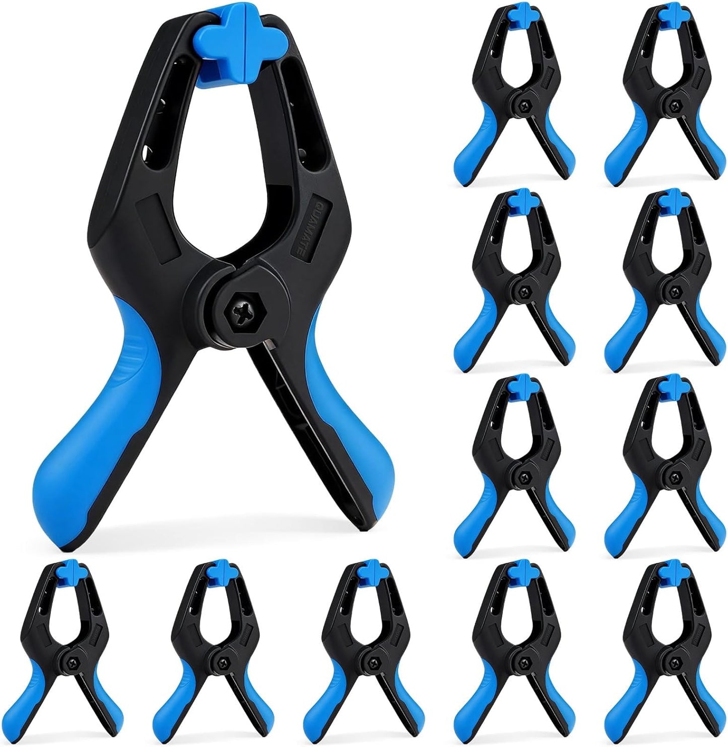 12 Pzas Clips Resorte Plástico 4pulg Carpintería Cubierta Piscina