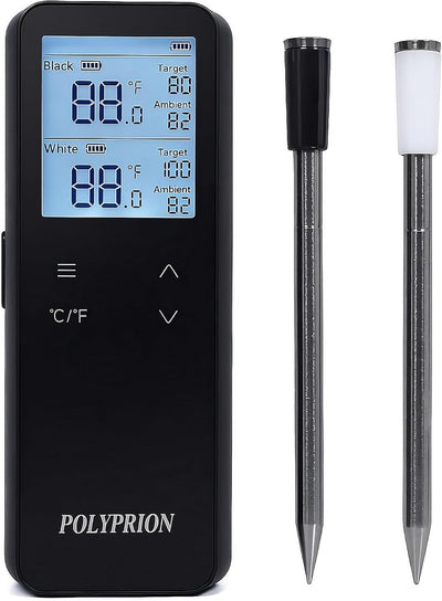 Termometro inalambrico inteligente para carne con WiFi y Bluetooth 2 sondas digitales impermeable IP67