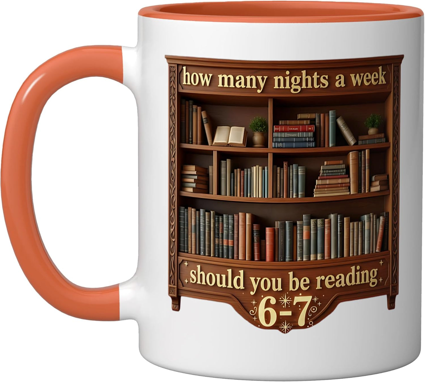 Taza cerámica How Many Nights A Week Should You Be Reading 6 7