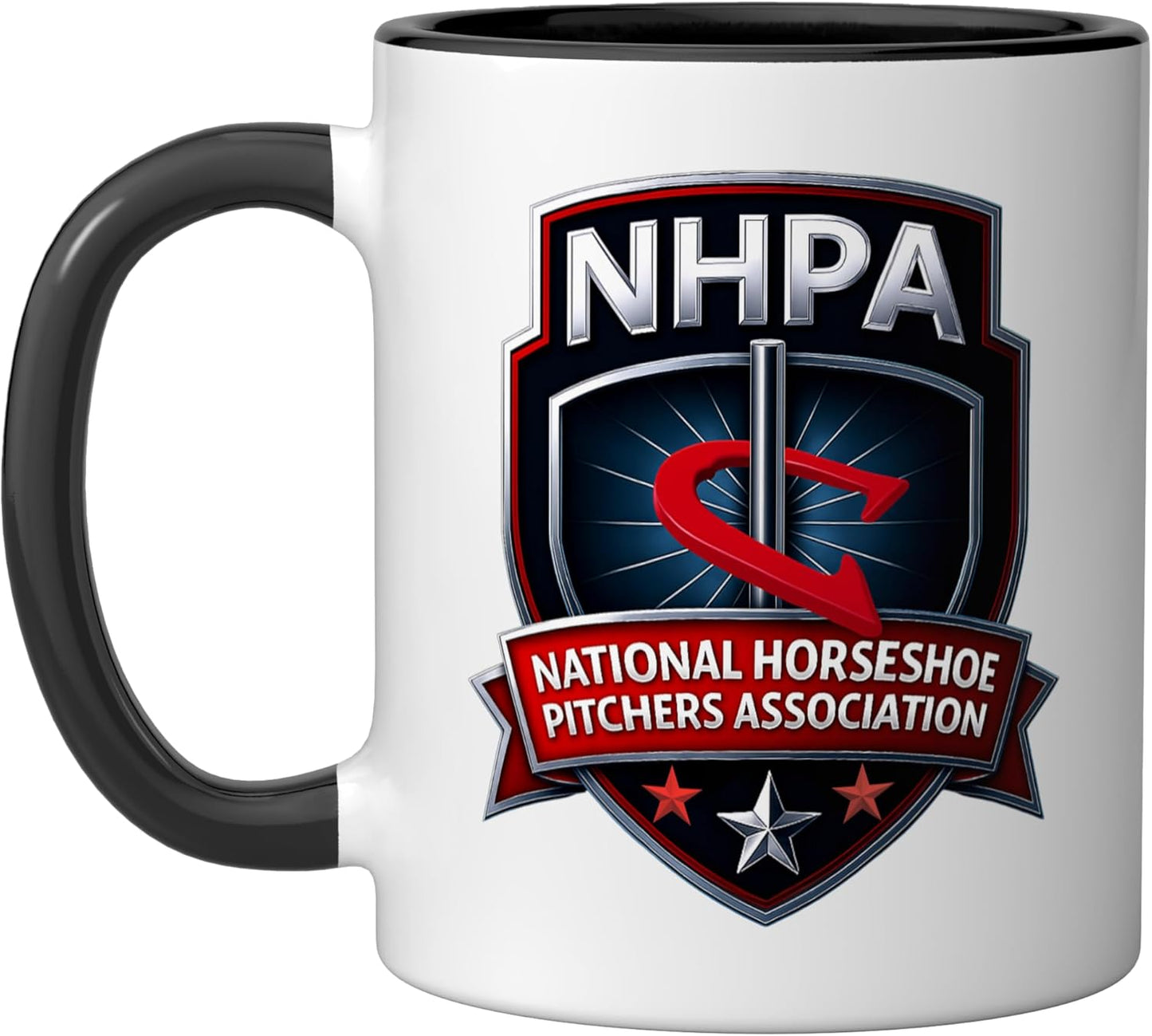 Taza Cerámica con Logotipo NHPA Negro/Blanco