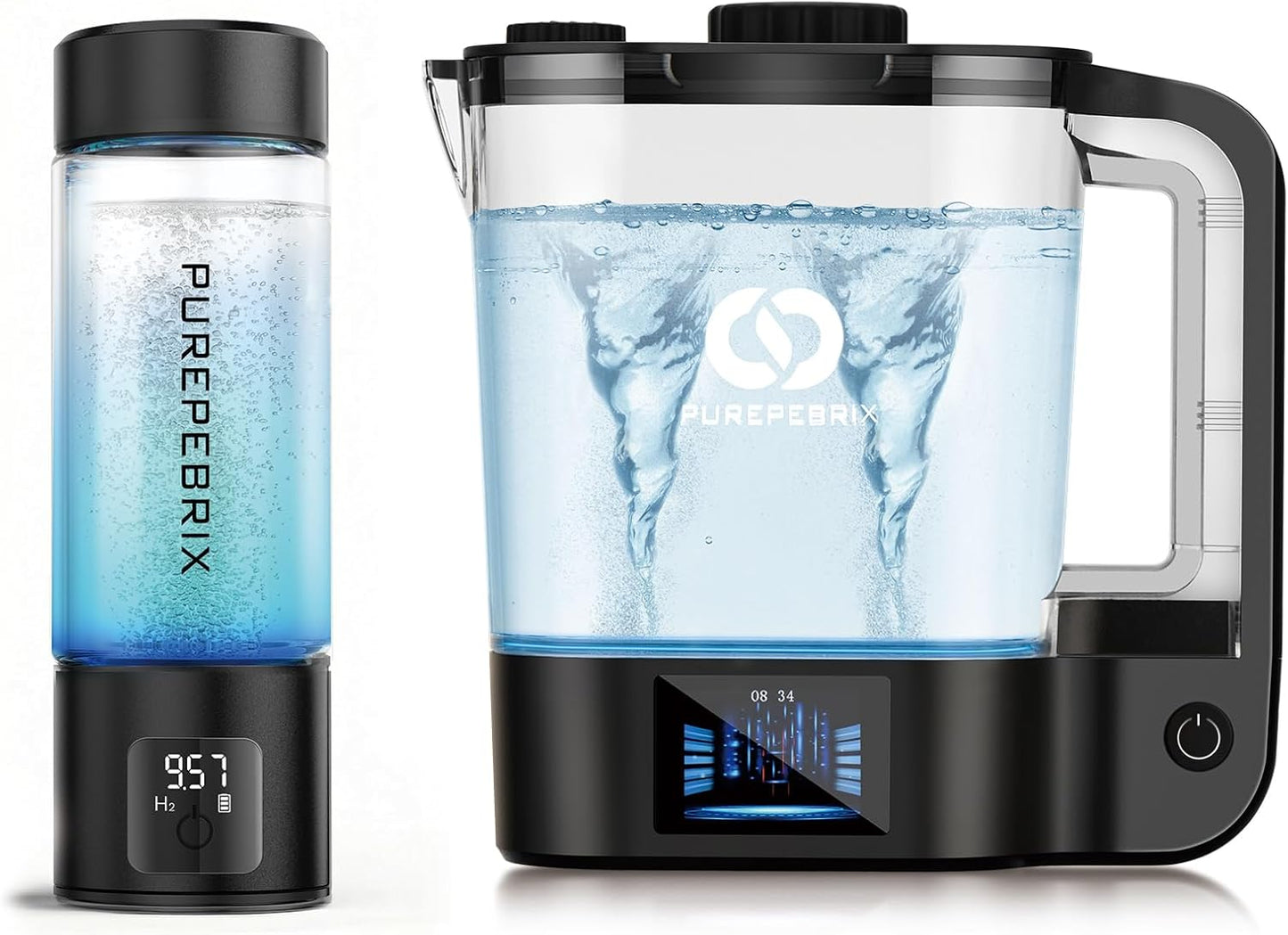 Botella agua hidrógeno pack 2