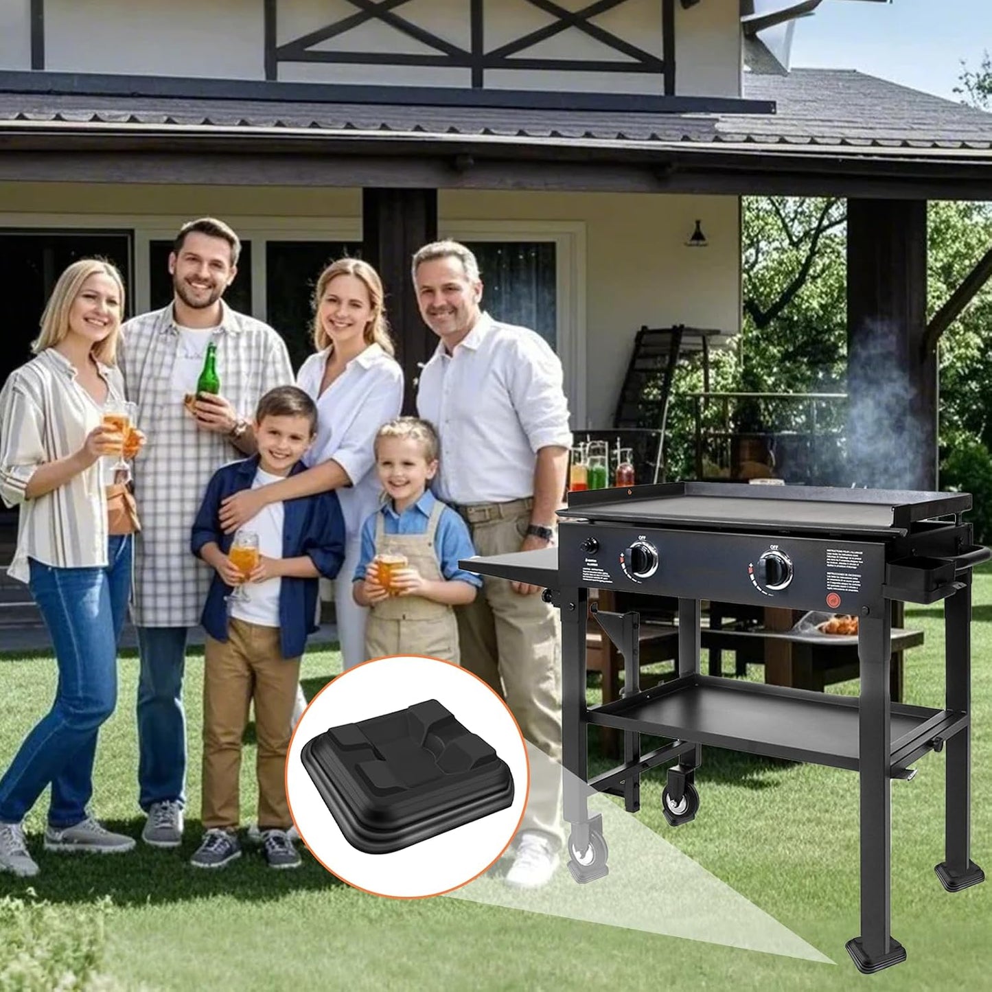 Kit 8 Pzas Espaciadores Plástico Nivelación Parrilla Blackstone