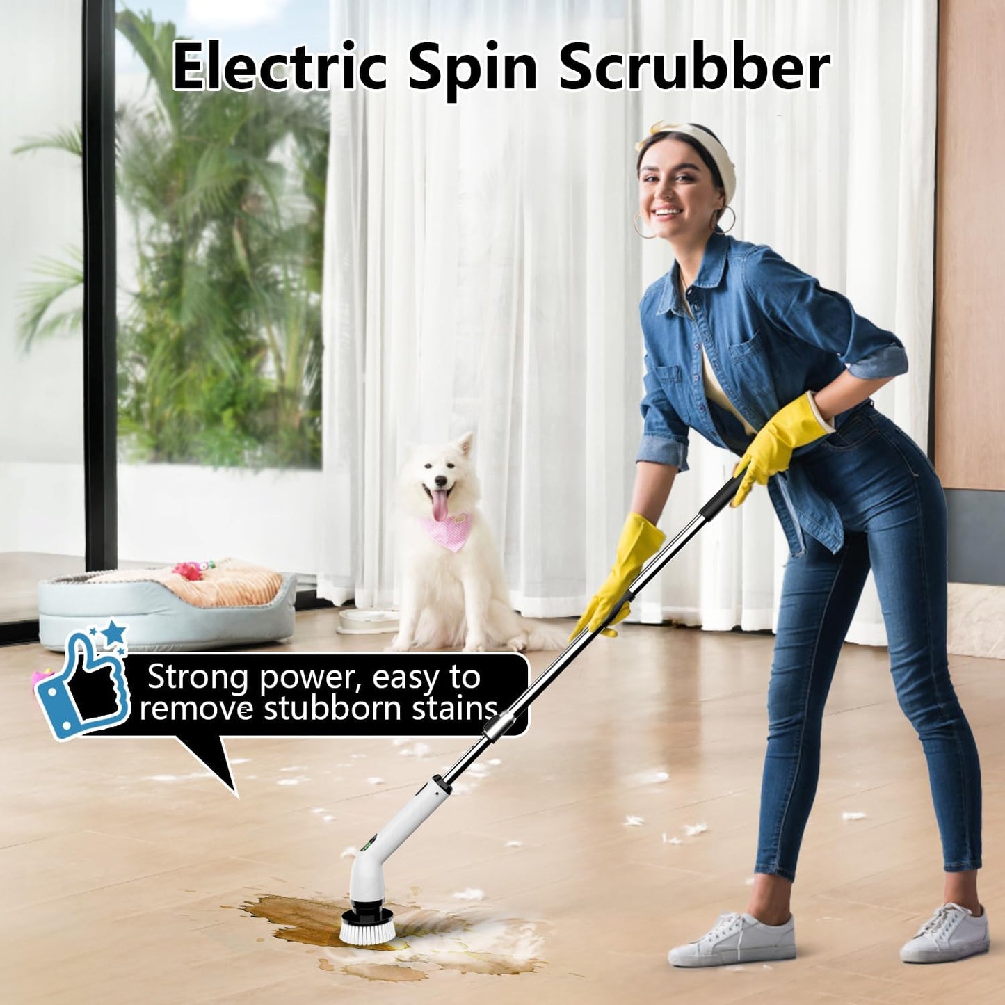 Limpiador baño eléctrico IPX7 4 cabezales ajustables