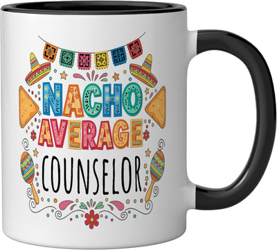 Taza Cerámica Escuela Consejero Negro/Blanco