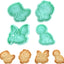 Set 4 Cortadores Galletas Dinosaurio 3D con Sellos