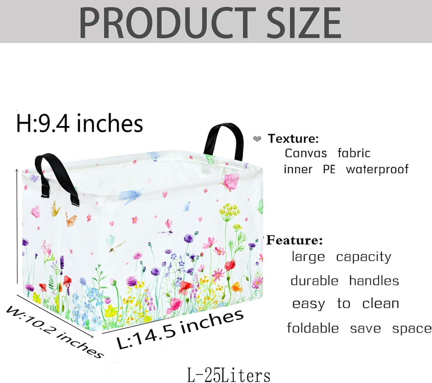 Cesta Almacenamiento Rectangular Hogar Dormitorio Lavanderia