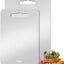 Tabla de cortar de titanio puro para cocina doble cara grado alimenticio