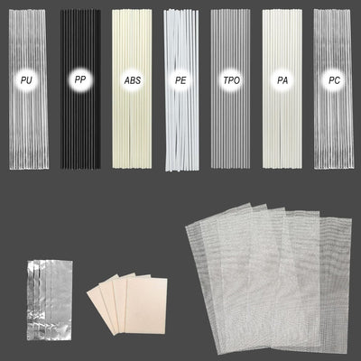 Kit 112 Varillas Soldadura Plástico 7 Materiales Reparación Parachoques