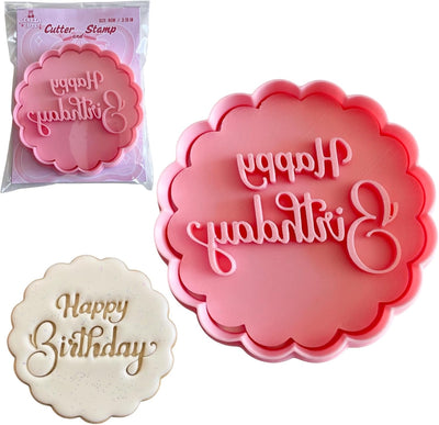 Cortador galletas 3D rosa 3.1in para fondant y manualidades