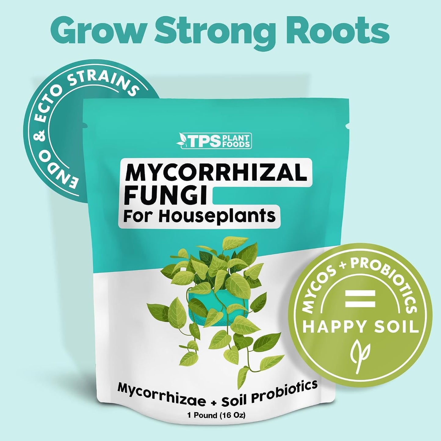 Hongos micorrícicos para plantas interiores 6oz