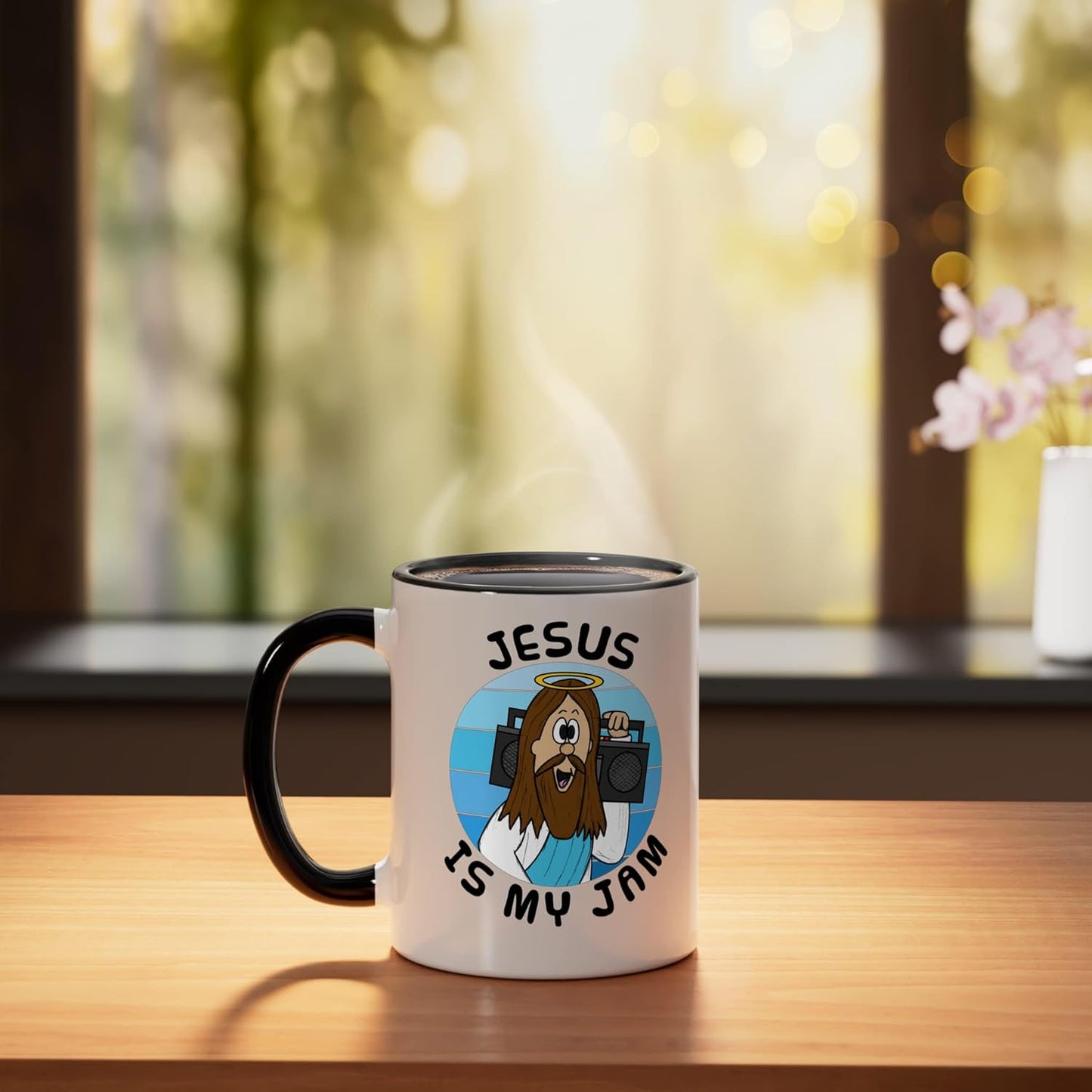 Taza cerámica Jesus Is My Jam para líderes cristianos jovenes