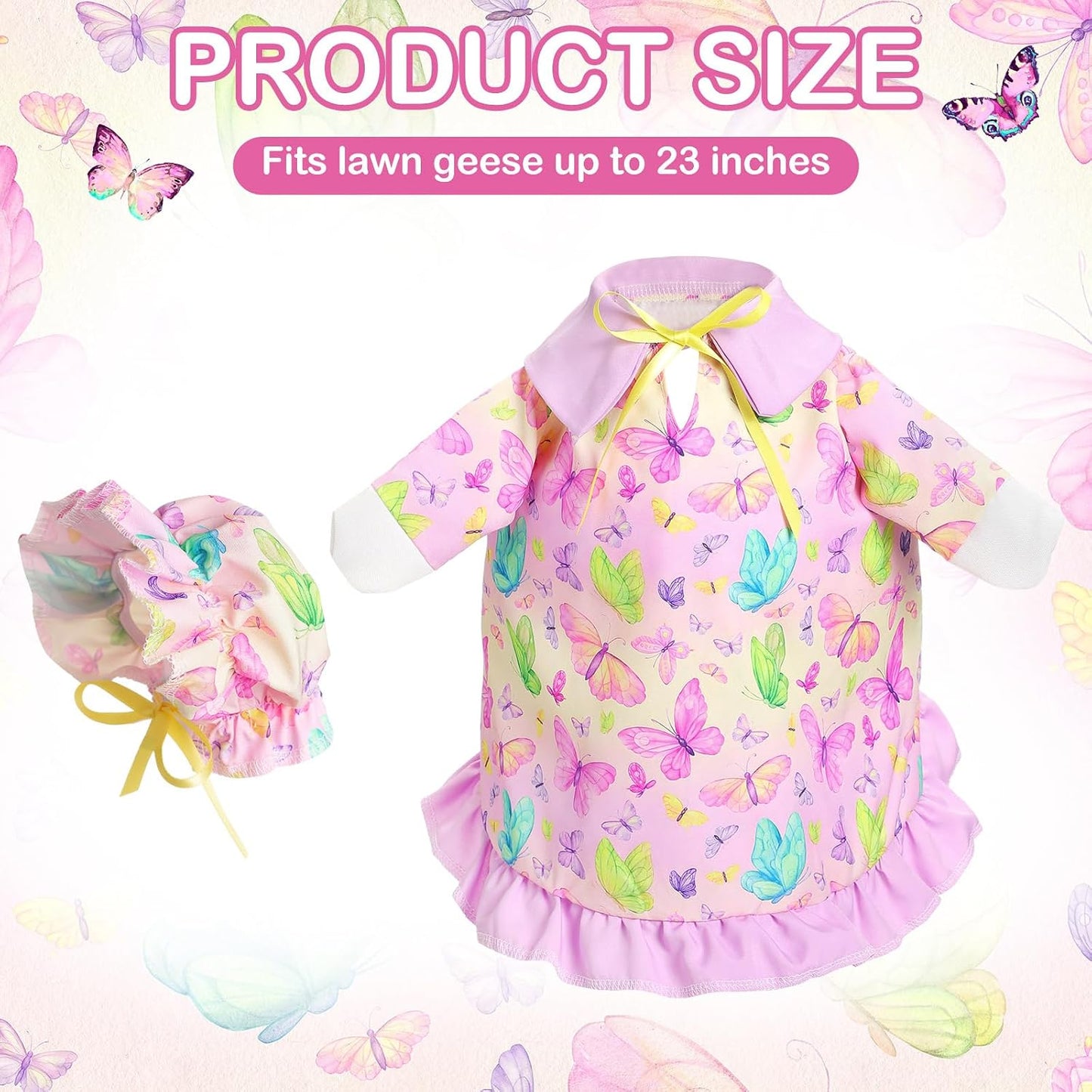Traje ganso primavera mariposa 23pulg decoración patio