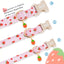 Collar perro fresa rosa patrón fresas talla S