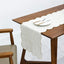 Camino mesa bordado lino 14x144pulg para tocador y comedor