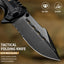 Cuchillo bolsillo 3en1 3.7pulg acero inox supervivencia
