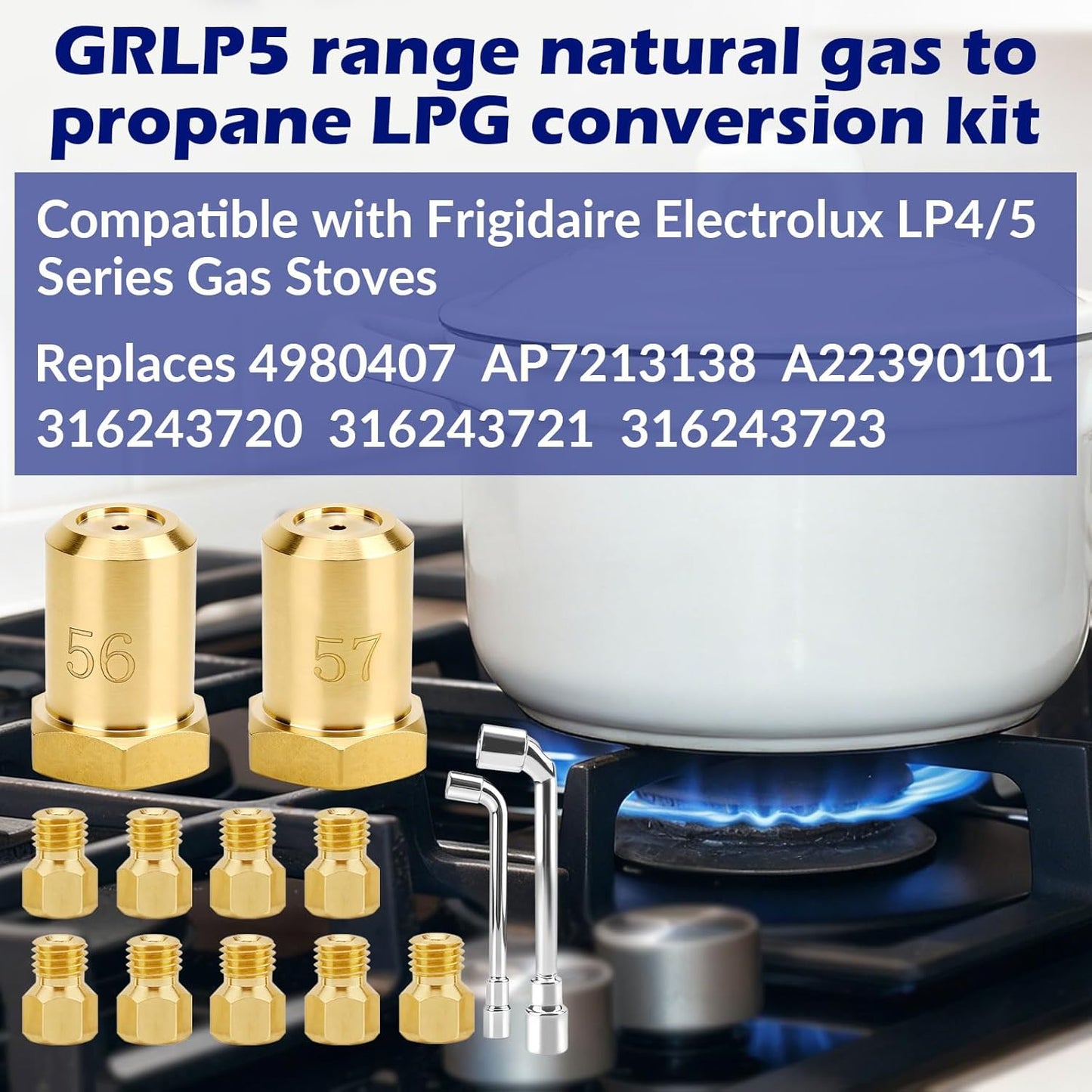 Kit conversión gas propano comp Frigidaire Electrolux LP4/5