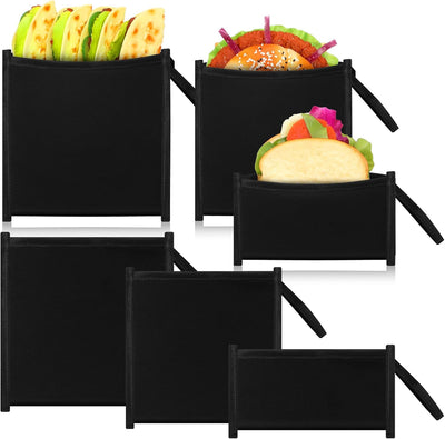 Juego de 4 bolsas aisladas para sándwich reutilizables