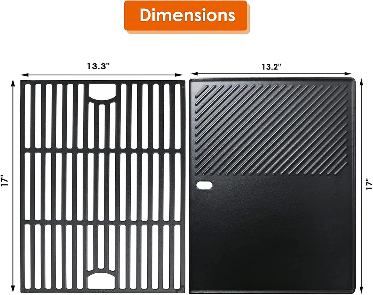 Rejilla hierro fundido repuesto Nexgrill 720-0888