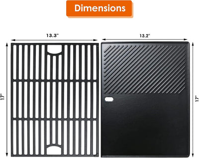 Rejilla hierro fundido repuesto Nexgrill 720-0888