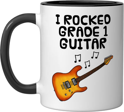 Taza cerámica para examen de guitarra eléctrica I Rocked Grade 1