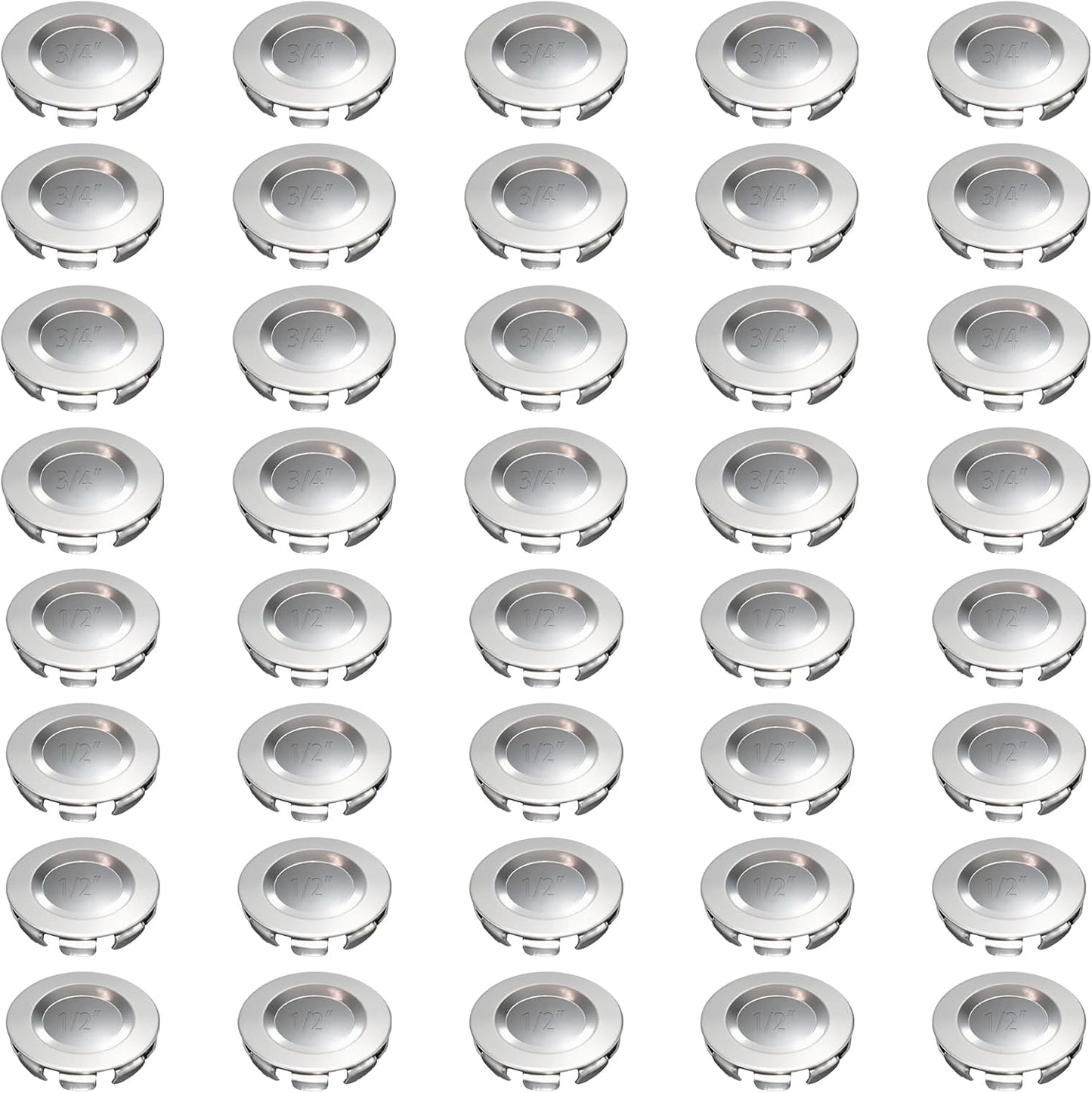 40 Tapones Acero Inox Caja Eléctrica 1/2 y 3/4 Pulg