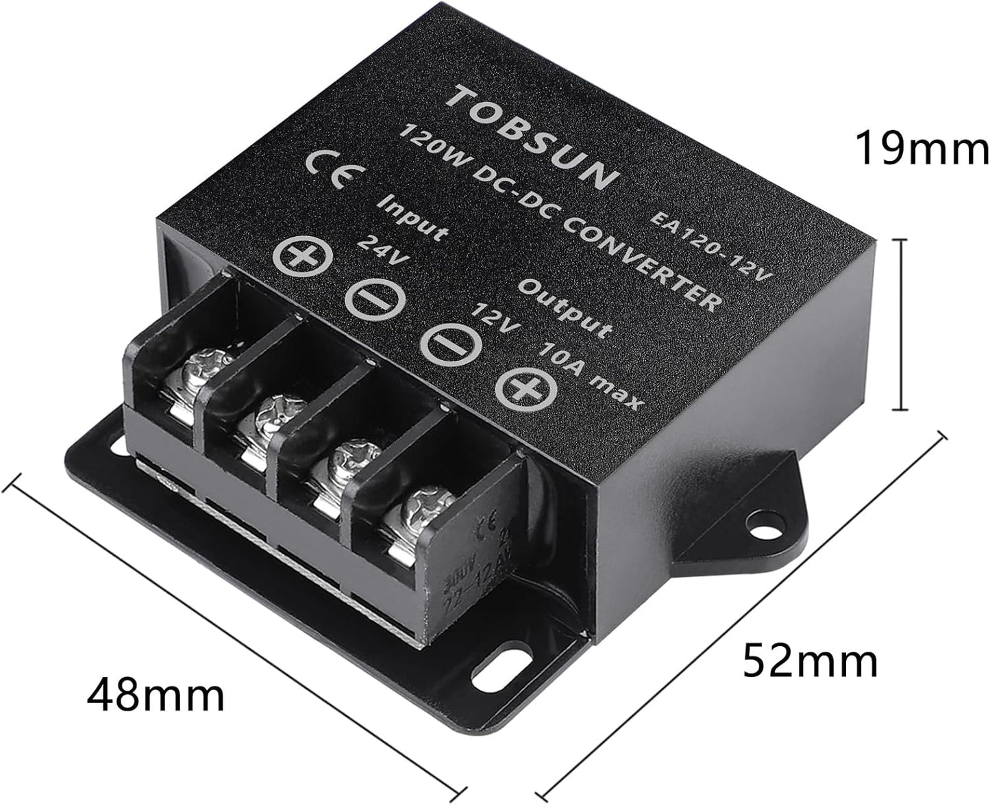 Pack 2 Convertidores 24V a 12V 10A 120W Mini Módulo