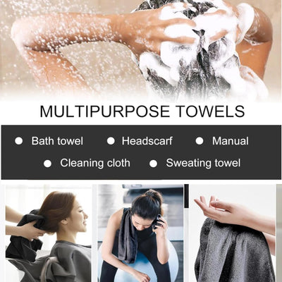Toallitas microfibra baño ducha absorbentes 45.86oz/m² 2uds