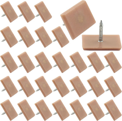 100 Guías Cajones Marrones 0.669x0.472pulg para Tocadores