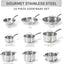 Set 15 Pzas Utensilios Acero Inox para Cocina Inducción