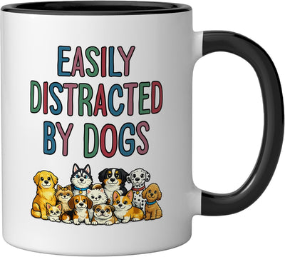 Taza Cerámica Perro Amante Diseño Negro/Blanco
