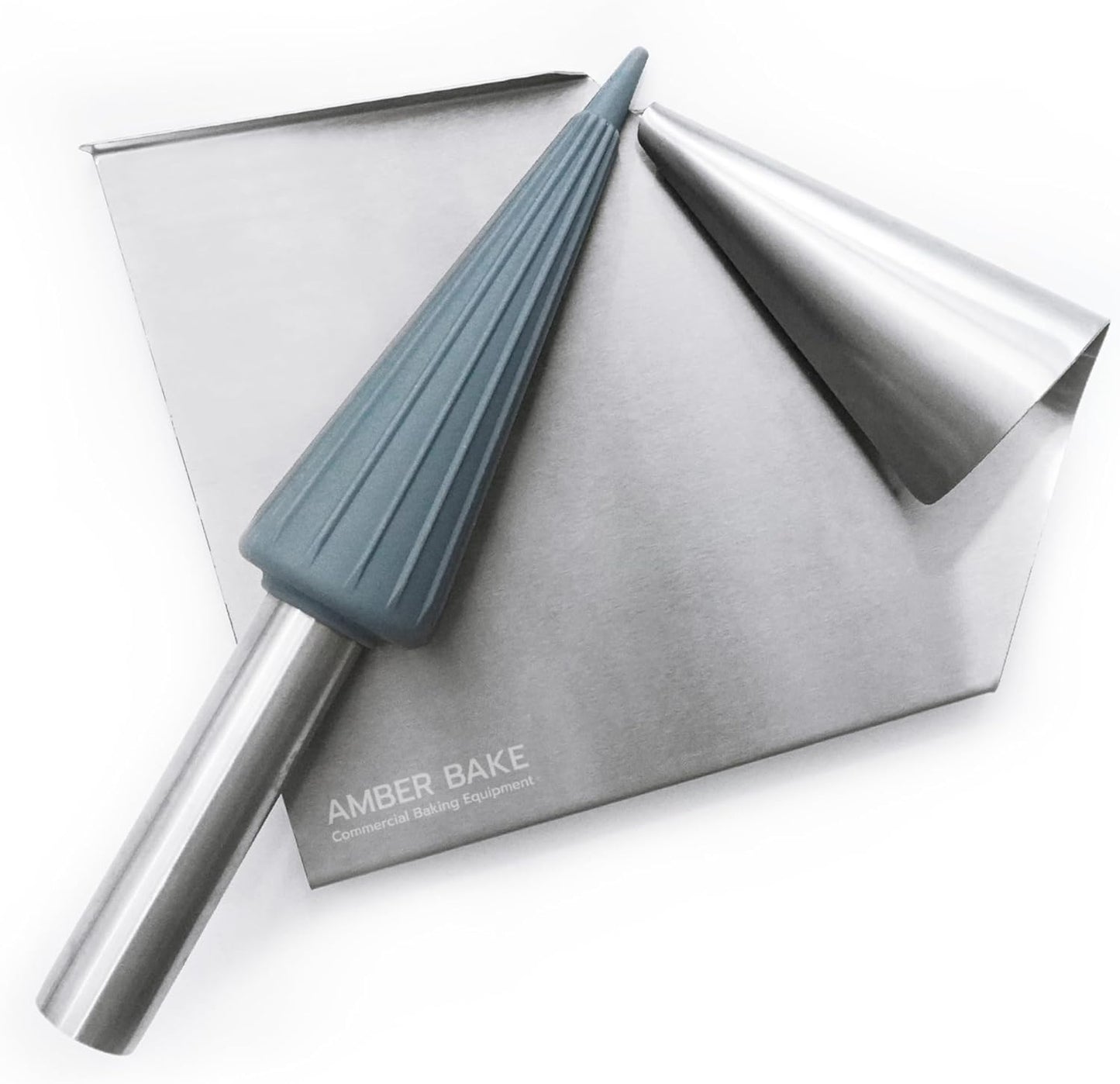 Rodillo cono gofre acero inox con funda silicona