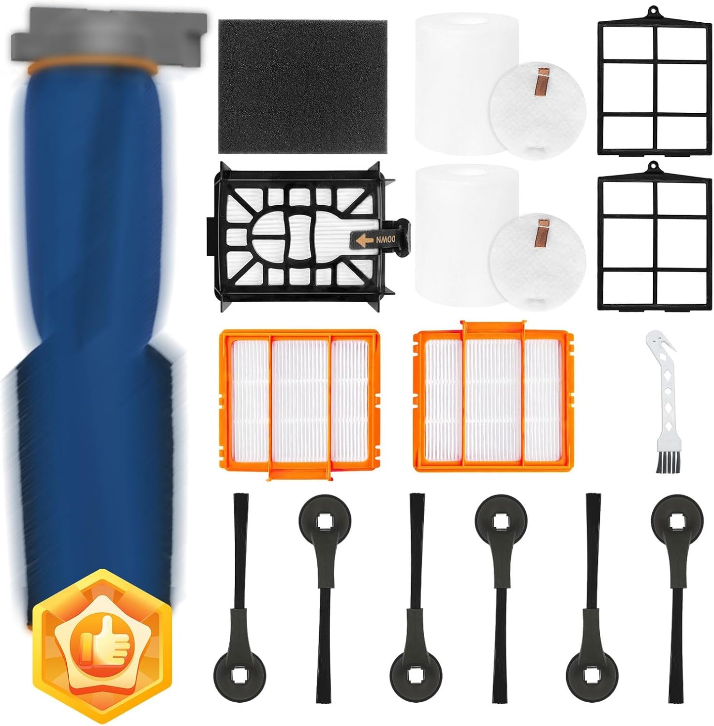 Repuestos compatibles Shark AV2501S kit filtros y cepillos