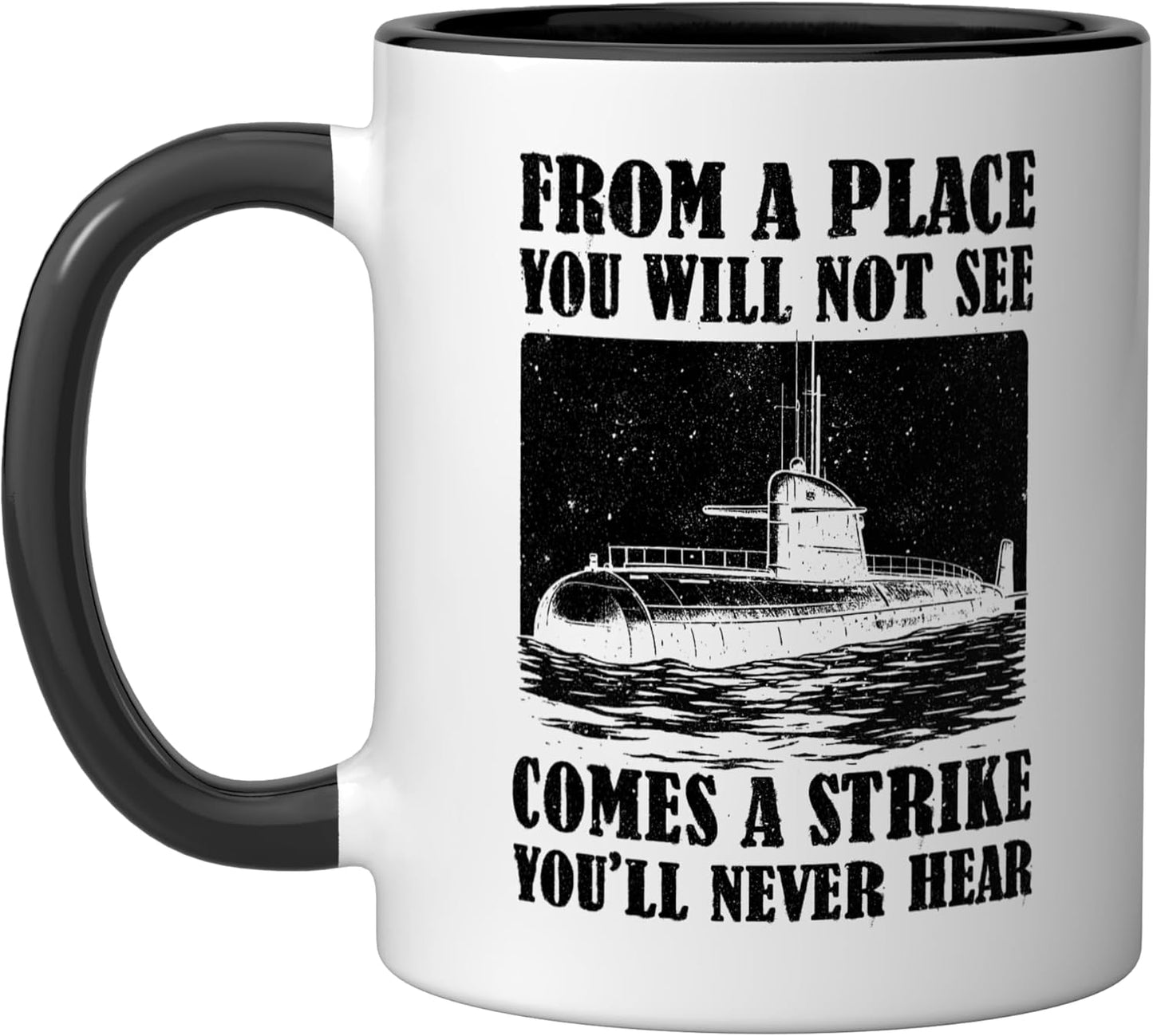 Taza Cerámica Submariner Negro/Blanco