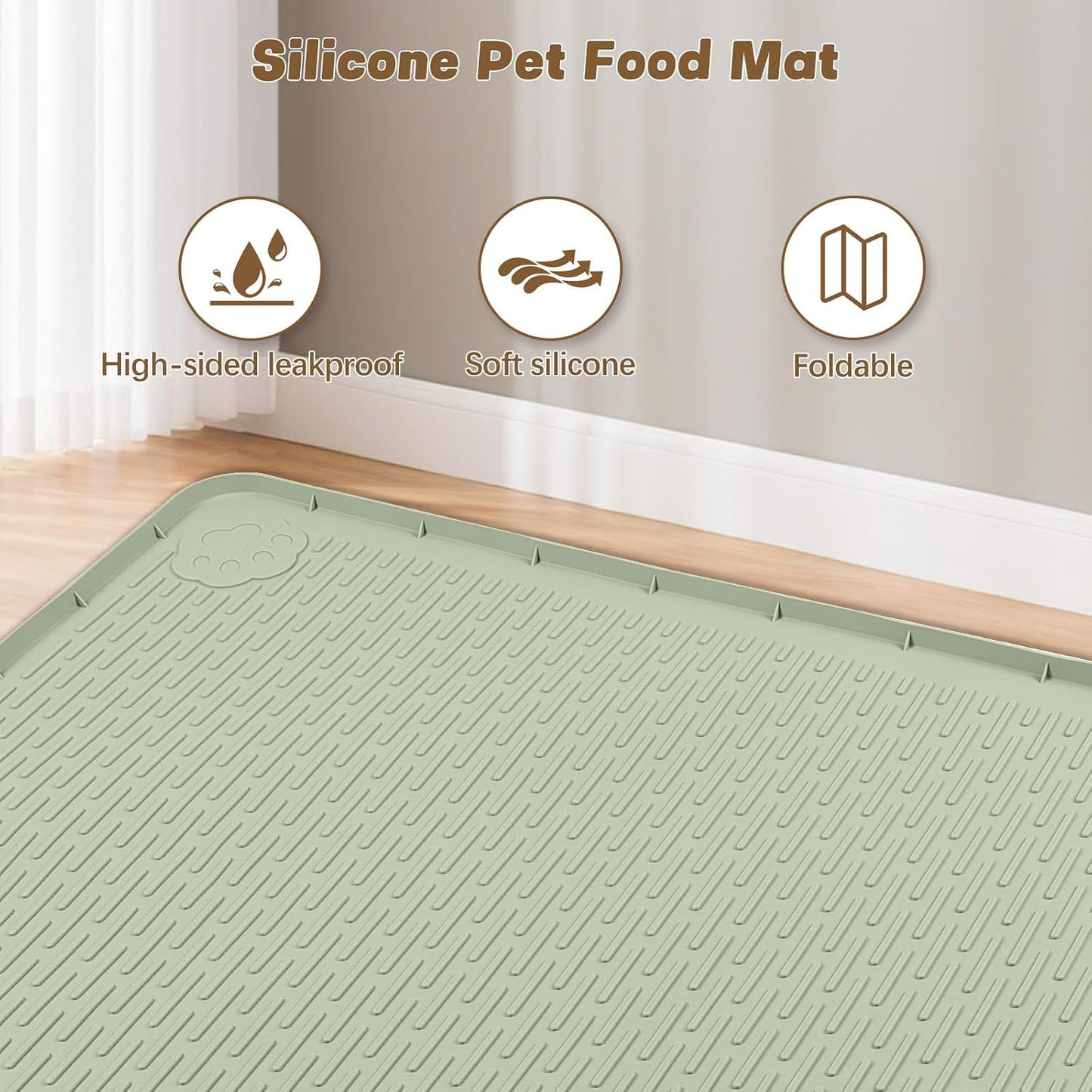 Tapete silicona mascotas 57x40pulg antideslizante