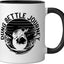 Taza Cerámica Dung Beetle para Entomólogo Negro/Blanco
