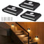 Luces escalera sensor movimiento inalámbrico negro