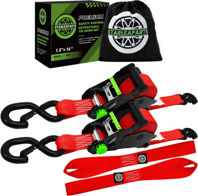 Correas trinquete retráctiles 5000lb color rojo
