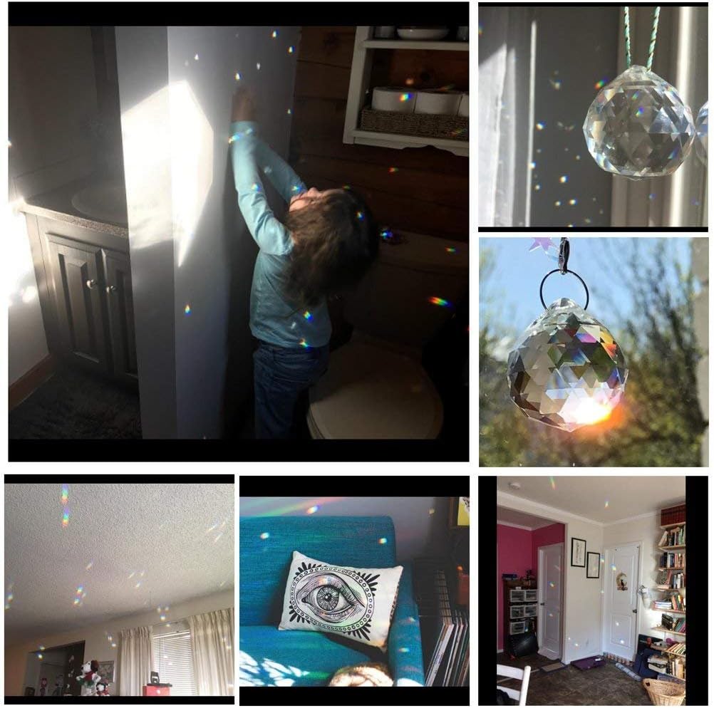 Bola colgante cristal decorativa Feng Shui para ventana
