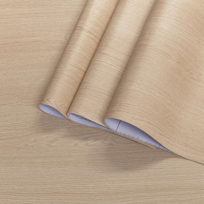 Papel contacto roble claro beige 16x197pulg impermeable