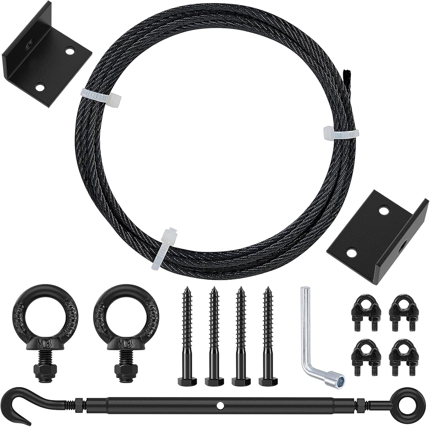 Kit puerta antihundimiento cable acero inox T316 9ft