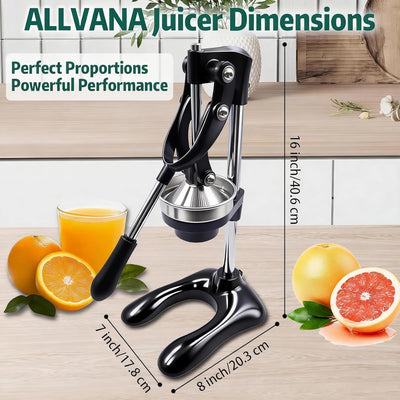 Exprimidor manual de hierro fundido para cítricos, prensa resistente para naranja y limón