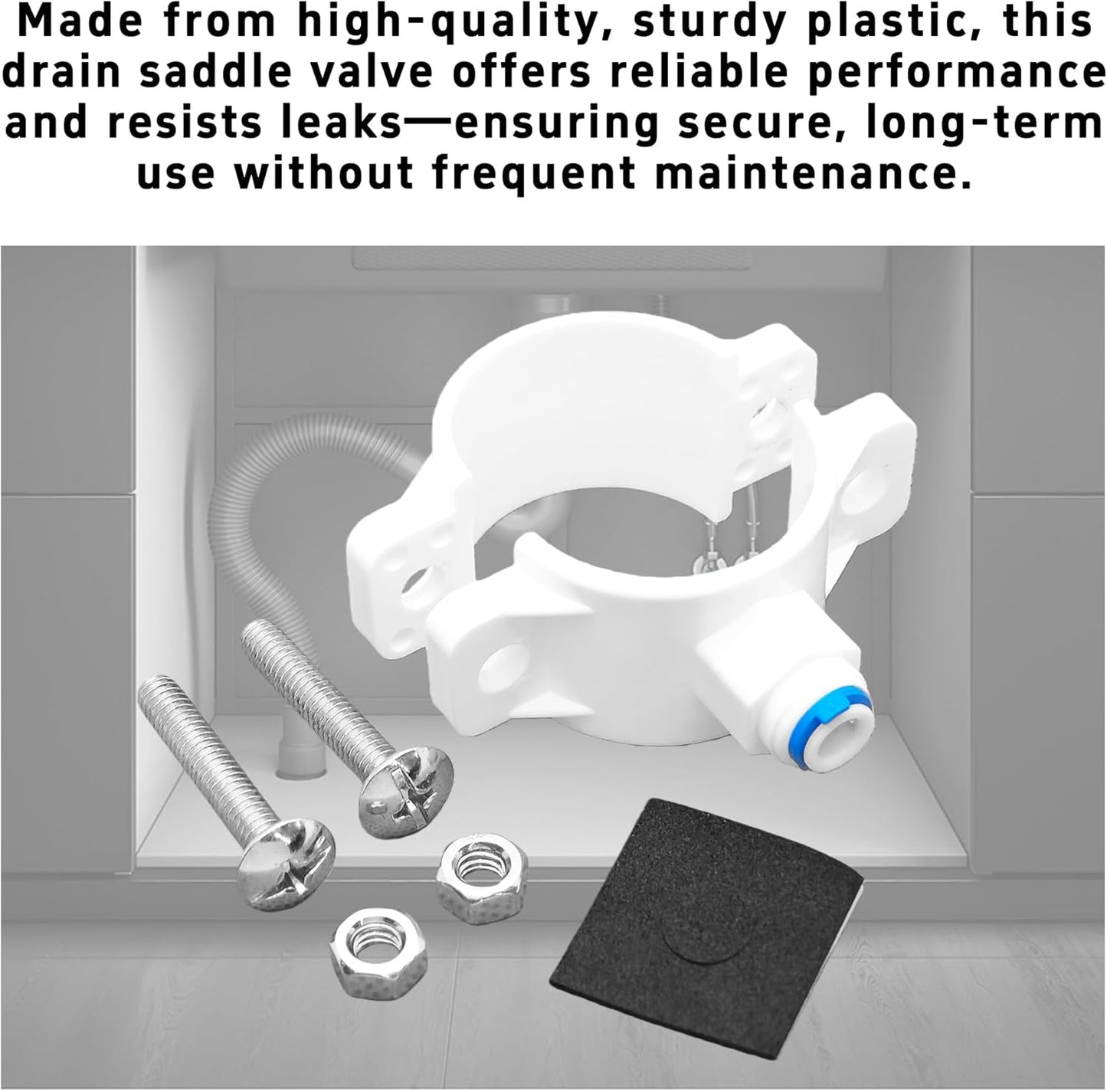 Válvula sillín drenaje 1/4pulg adaptador universal osmosis inversa