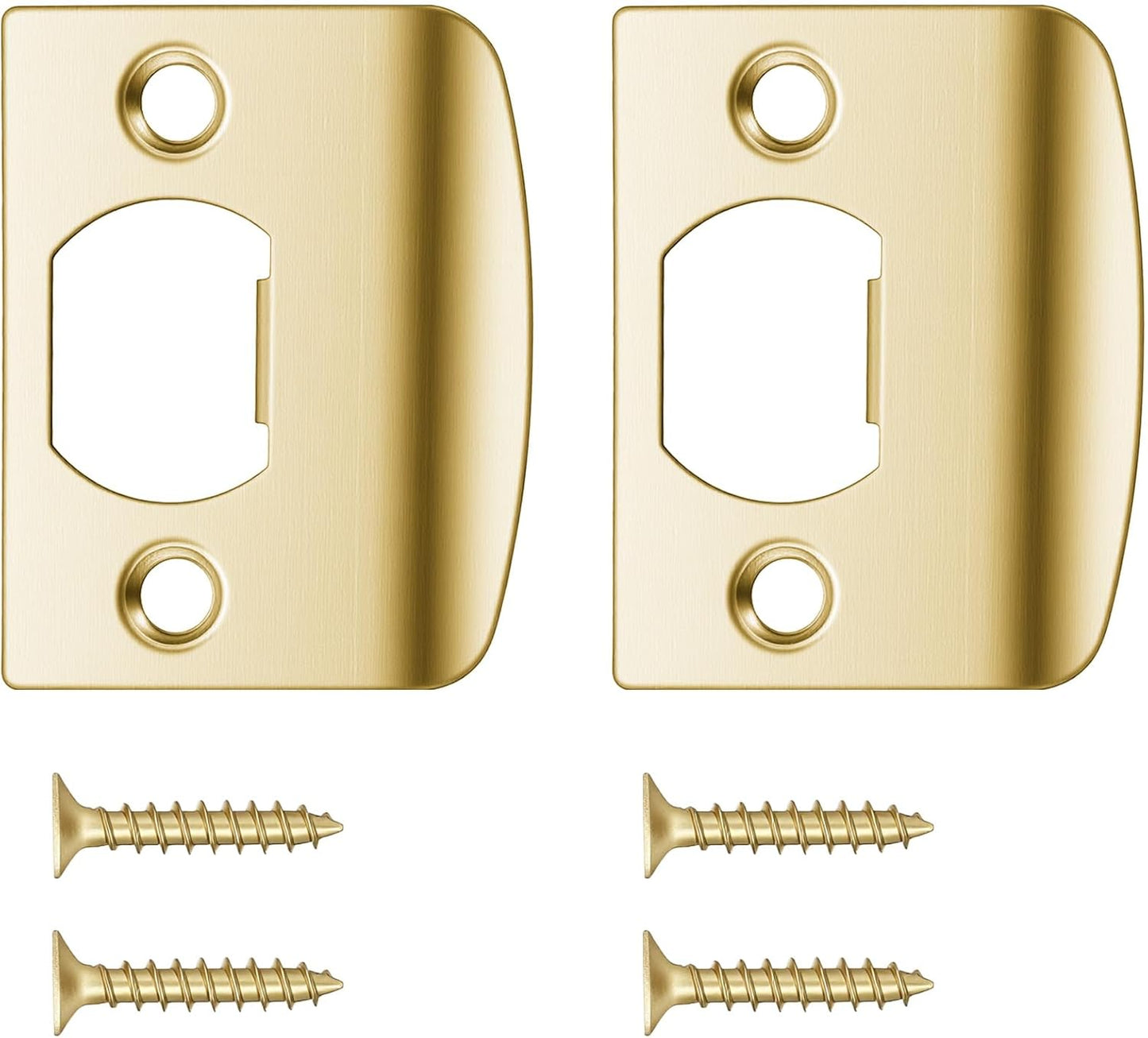Set 2 placas puerta universal con pestillo 2-1/4x1-7/16