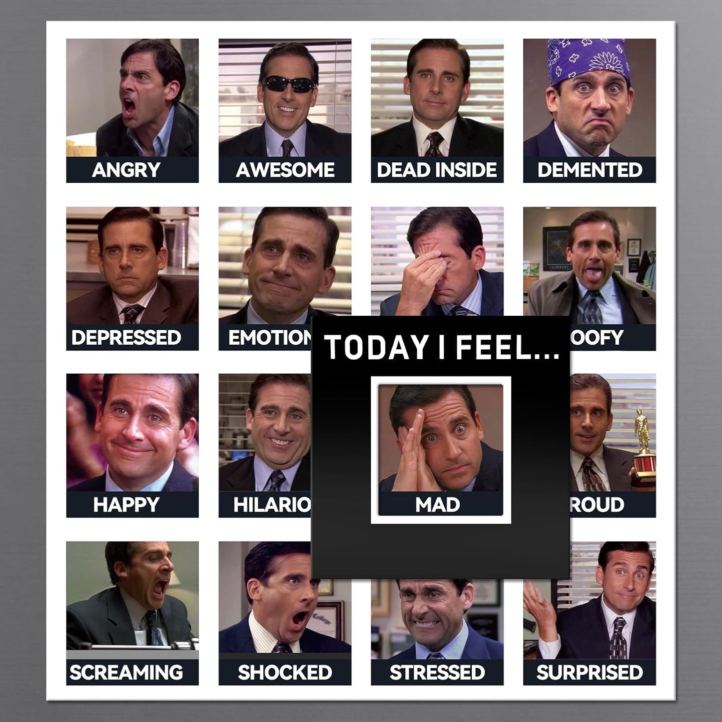 Imán del estado de ánimo de la oficina Michael Scott